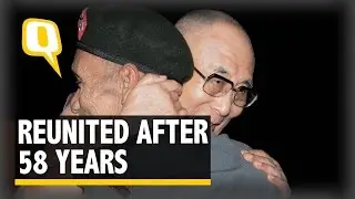 The Quint: The Dalai Lama Embraces Jawan Who Escorted Him Into India in 1959