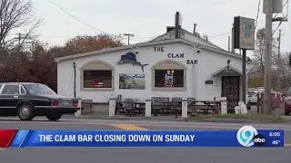 The Clam Bar closing down on Sunday