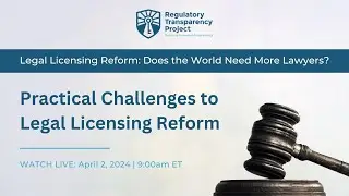 Панель II: Практические проблемы реформы лицензирования юридической деятельности