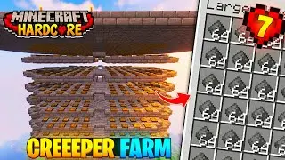I Built the Ultimate Creeper Farm in Minecraft Hardcore 🔥 | Ep-7