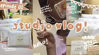 studio vlog // preparing for a shop update, packing orders ASMR, and more ! | @readysetletsr_ace