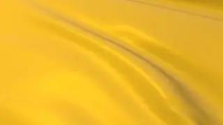 Golden-Yellow flag waving in the wind - Flag animation - Motion background - 4K UHD