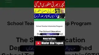 CM Maryam Nawaz Approves STI Recruitment Summary | Advertisement Coming Soon