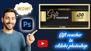 Design a Luxury Gift Voucher in Photoshop | Modern & Premium Look Tutorial
