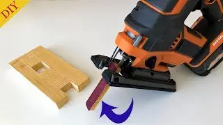 Jigsaw Hack // Jigsaw Sanding Tool || Dekupaj Testere İ&ccedil;in Zımpara Aparatı