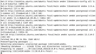 Command to install postgreSQL on Ubuntu 20.04
