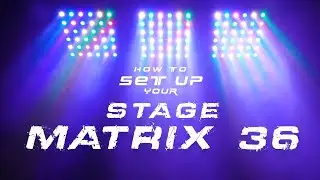 How To Set Up Your Rockville STAGE MATRIX 36 RGB 6x6 Tri-Colored Matrix Blinder Light DJ/Stage/Band