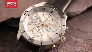Seiko Men's Chronograph Brown Leather Strap Watch Argos Review