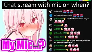 Shachimu's Plan to Use Her Mic On-Stream, Chat: