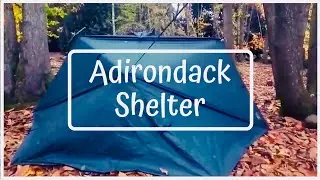 The Adirondack Shelter Using a DD 3x3 Tarp | Tarp Camping in the rain | Tarp Shelters for Camping