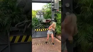 😱 Dinosaur ATTACK He Ripped ￼My Shorts?! #shorts