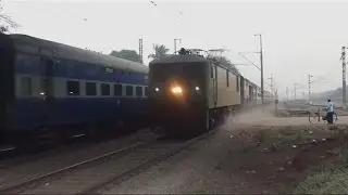EMD Notch Brutally Thrashed by Ultimate Whining DURONTO WAP7 - DURG-PURI vs BSP RAJDHANI Express
