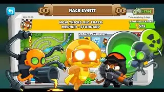 Btd6 Race - New Trick Old Track - (3:08) with Glue Storm!