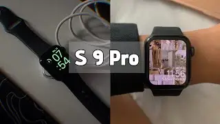 Aesthetic unboxing 💜 Apple Watch 9 ⌚️(replica) Smart Watch S9 Pro 😍 the best replica on AliExpress