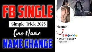 HOW TO ONE NAME ON FACEBOOK 2025 | FACEBOOK ONE NAME CHANGE | Trick Master