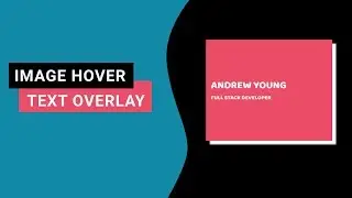 Pure CSS Animated Text Overlay On Hover | CSS Image Hover Effects