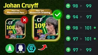 Johan Cruyff 109 BEST TRAINING with Booster, Max Level, Player Progression eFootball 2026