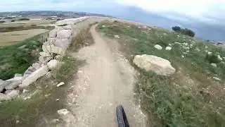 MTB in Malta - Race Day Dwejra DH - Practice Run (raw footage)