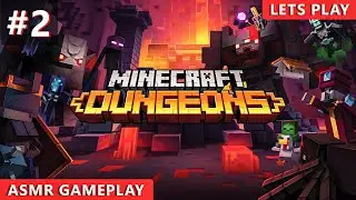 ASMR GAMING | Fiery Forge! - Relaxing Soft Spoken Gameplay / Controller Sounds - MINECRAFT DUNGEONS