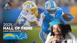 THANK GOD FOOTBALL!! Chargers vs Lions 2025 NFL Hall Of Fame Game (reaction)