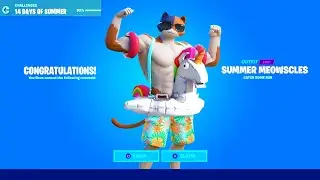 *NEW* 14 DAYS OF SUMMER Rewards in Fortnite! (Free Summer Meowscles Skin)