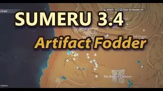 Genshin Impact: Sumeru 3.4 Artifact Route Hotspots