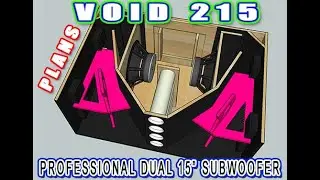 PLANS SKEMA BOX SPEAKER VOID 215 DUAL 15 INCH SUBWOOFER HIGH PERFORMANCE HORN LOADED