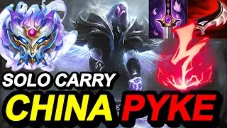 Wild Rift China Pyke Jungle | Legend 4192 Point Rank Gameplay | Build Rune | Ashen Knight Pyke Skin