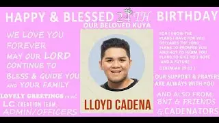 HAPPY 24TH BIRTHDAY LLOYD CAFE CADENA! #CADENATORS | Reggan San Diego