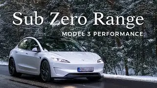Cold Weather Range Test: Model 3 Performance 700 km Road Trip