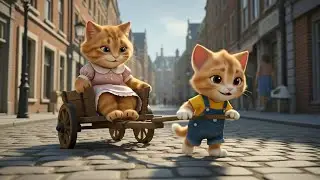 A Brave Little Cat Takes Care of His Injured Mom  Heartwarming Cat Story