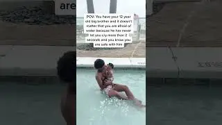 The fear of being in water is real but...