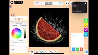 ROBLOX | СКОРОСТНОЙ РИСОВАНИЕ | РЕАЛИСТИЧНЫЙ РИСОВОК АРБУЗА за 10 минут | Замедленная съёмка | Le...