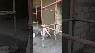 External plastering work #shorts #viral #erashokpandey #civilengineering #blockwork #civil