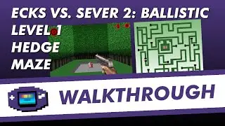 Ecks vs. Sever 2: Ballistic (GBA) Level 1 - Hedge maze - Walkthrough / Guide