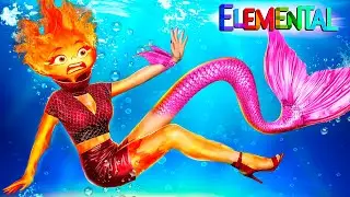 ¡Cómo Convertirse en Sirena! ¡De Ember a Sirena! ¡Cambio de imagen de Elementos en la Vida Real!