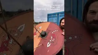 Viking shield test 2 #viking #vikings #valhalla #history #nerd #archery #archer #short #dnd #fantasy