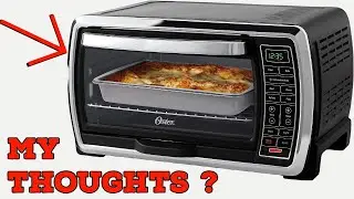 Oster Toaster Oven | Digital Convection Oven, Large 6-Slice Capacity, Black/Polished Stainless