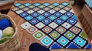 مربع الجراني بالكروشي #الكروشيه #crochet 