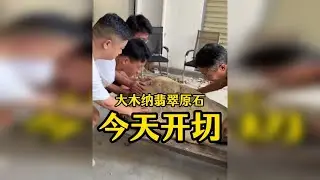 废料堆里买的翡翠原石，一刀能否切出满绿翡翠？