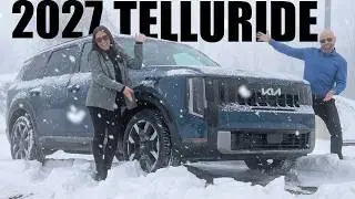 Тест-драйв Kia Telluride S 2027 года на снегу: первые впечатления и ключевые изменения.