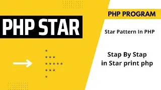 PHP star Pattern in php - Part 6 #star #php #phpproject