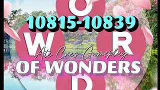 WORDS OF WONDERS CROSSWORD PUZZLE Level 10815-10839