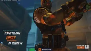 POTG! KABAJI INSANE SOLDIER 76 OVERWATCH 2 SEASON 3 TOP 500 GAMEPLAY
