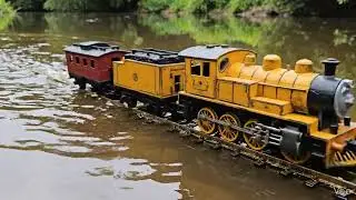 Kereta Api di Atas Air #train #ai 