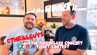 ThrillGuys Justin Timberlake Contest Winner Announcement for Los Angeles, May 17, 2024