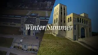Cinematic Aerial & Ground Views of R.C Harris Water Treatment Plant: Winter vs Summer Transformation