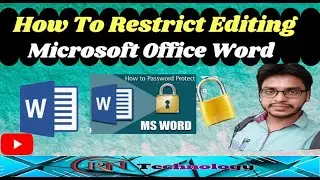 How To Restrict Editing & Formatting Password In MS Word | How to lock Text in MS word