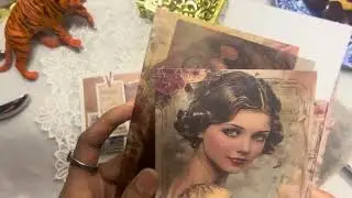 📜 Vintage Art Journal Process | Antique Scrapbooking & Mixed Media #vintagejournal #vintage #paper 