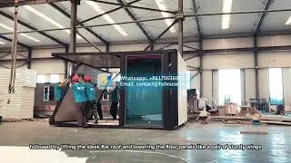 From Container to Villa in 15 Minutes! | Flat-Top Expansion House Installation
